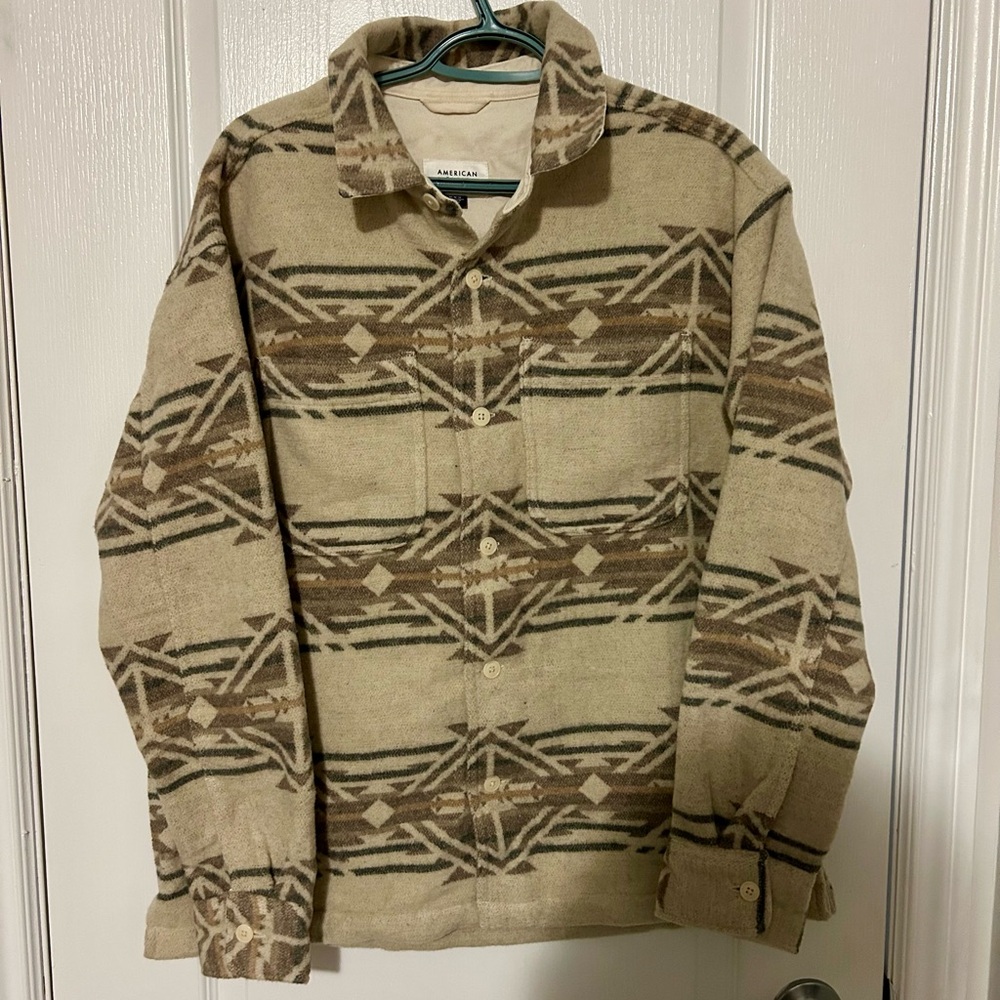 American Eagle Aztec Sweater Jacket M